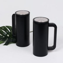 손잡이 텀블러 레이저 각인 주문제작 DD-10034, 블랙