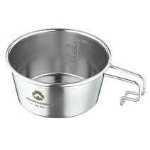 캔버라 캠핑문 고정형 시에라컵 450ml 304 스텐 시에라컵, 단품
