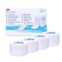 3M 마이크로포 1530-1 의료용테이프 1인치 화이트 롤반창고 드레싱밴드 낱개 4개