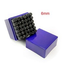 불박기 각인기 날인기 스탬프 가죽공예 36pcs 가죽 알파벳 번호 DIY 금속 벨트 도구에 대 한 철강 편지 펀치 키트를 누르면, 6mm