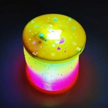 스프링 장난감 LED 별빛달빛 라이트 칼라링 1개 6개월 8개월 7개월 4개월 10개월 5개월 9개월 돌 두돌 아기 장난감 선물 어린이집 생일 선물, 옵션 본상품선택