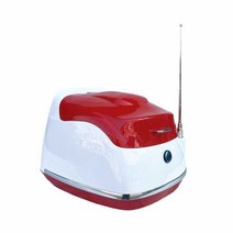 레트로 탑박스 클래식 슈퍼커브 베스파 바이크 테일 박스, 철제 바닥판이 있는 짙은 녹색