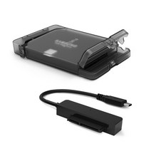 - USB 3.1 C타입 외장하드케이스 SSD HDD SATA 벌크케이스, 205블랙