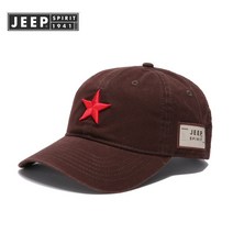 지프 jeep 헬스모자 골프 테니스모자 서핑 깊은모자 러닝 마라톤가을 남성용 야외 양산, 조정 가능(56-61cm), 갈색