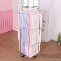 리빙나이스 십자형빨래건조대-3단 실내건조대 가정업소용건조대, 1개
