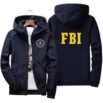 오토바이 자켓 라이딩 자켓 바람막이FBI 프린트 패션 지퍼 후드 자켓 남녀 공용 스포츠 힙합 캐주얼 집업, 02 2
