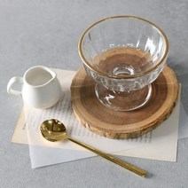 아포가토 아이스크림 컵 에스프레소 샷잔 세트 화채 그릇 팥빙수 요거트 볼 시리얼 보울, 컵+샷잔 세트