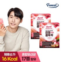 퍼니트 리얼콤부차 복숭아맛 2개 60포