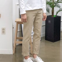 장롱 남자 면바지 시크릿 밴딩 스판 일자핏 빅사이즈 치노팬츠