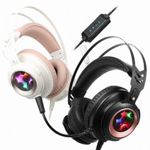 COX CH60 사운드플러스 리얼 진동 7.1 게이밍 헤드셋, 화이트