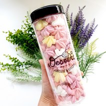 디저트플러스 호텔경력 파티셰의 벚꽃 머랭쿠키 빠른배송 대용량, 수량, 개당 중량