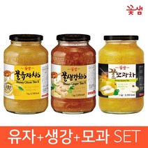 꽃샘 꿀유자차S +꿀생강차S +꿀모과차 / 1KG x3병 / 3KG