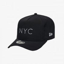 [국내 매장판] 뉴에라 K프레임 매트 폴리 NYC 화이트 온 블랙 볼캡 12836244 940KF MATTE POLY WOB 370658