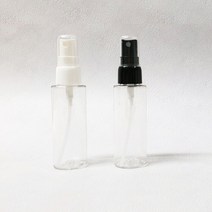 생활만 투명 분무기 스프레이 젤 펌프 휴대용 용기, 1개, 휴대용 스프레이 50ml + 블랙