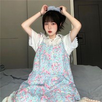 XINYIN 꽃무늬원피스 프랑스식 빈티지 기질 여름원피스