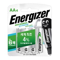 [충전지2550mahaa] 에너자이저 니켈수소 충전지 AAA 4입 (4알)