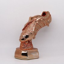 트로피 미니 우승 시상식 졸업 골프 축구 트로피 29cm 높이 축구 상 골드 도금 챔피언 수상 신발 부츠 리, 11 C 3