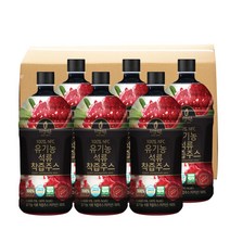 자연에온 100% NFC 유기농 석류 착즙 주스 1 000ml, 6병