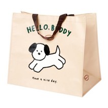 멍뭉이 정사각 쇼핑백
