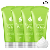 C2Y 퓨어 그린티 휩 폼 120ml 4개 대용량 다구성 세트, 단품