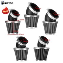 오토바이 에어필터 바이크 범용 35mm 3842454850mm 50cc 110cc 125cc 140cc atv 스쿠터 핏 먼지 자전거
