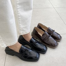 [당일출고] 투스트랩 스퀘어 로퍼 3cm