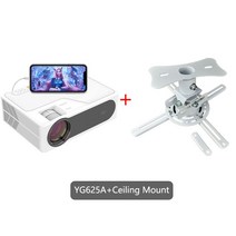 시네마게임프로젝터 Everycom-yg725 프로젝터 LED LCD 네이티브 1080P 7000 루멘 지원 블루투스 풀 HD USB 비디오 4K 비머 홈 시네마 극 휴대용프로젝터, [08] YG625A add CM