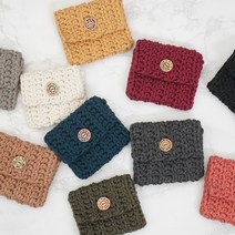 슬로우모먼츠 마들렌 카트지갑 - 코바늘키트, 아이보리, 1개