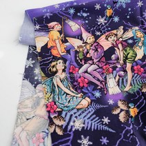 소잉홀릭 [1/2마] 면20수 - 마이클밀러 마법에 걸린 페어리 보더 / 수입원단 천원단