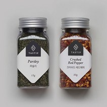 파슬리15g+크러쉬드 레드페퍼50g 향신료 2개세트, 02_파슬리15g+크러쉬드 레드페퍼50g
