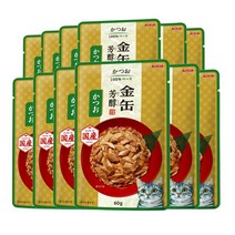 [아이시아] 금관 내추럴파우치 가다랑어 60g x 12개, 상세 설명 참조, 상세 설명 참조