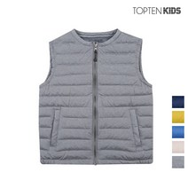 탑텐키즈 탑텐키즈 남아 리얼 라이트구스 크루넥 베스트_MKA4VP1931