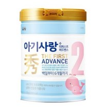 아기사랑수 더 퍼스트 어드밴스 분유 2단계, 750g, 4캔