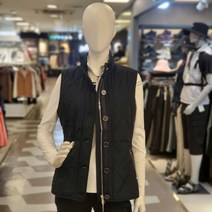 루이까스텔 가을 여성 골프 버튼 앞프라켓 다이아퀼팅 패딩 조끼 베스트 3LCJV951 네이비 루이777
