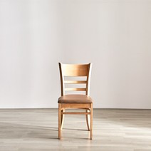 동서가구 고무나무 원목 식탁 의자 2세트 DF901694, 내추럴