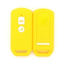 실리콘 키 케이스 honda x adv sh 125 150 300 forza 125 300 pcx150 2018 오토바이 스쿠터 2 버튼 스마트 키, 노란색