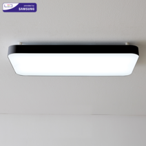 삼성정품칩 직사각 방등 (50x25cm) 시스템 LED30W (SP30)RH 국산KC인증 천장등/실링라이트, 블랙