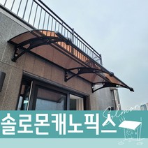 캐노픽스 1000X3100 렉산시공방법 창문처마차양 자재 조립식캐노픽스 차광막 주차장, 브라운앰보, 회색, 은백색