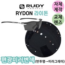 자체제작 루디프로젝트 라이돈 편광 미러 변색 반투명 그레이미러 교체 리필 렌즈 고글 야구 골프 스포츠, (일반렌즈) 그레이
