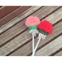 카네이션수세미 (병솔형)완제품, 연핑크