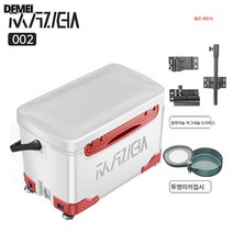 DFMEI 32리터 액세서리 풀세트 다용도 초경량 보냉 로드아상자 보온상자 스포츠 플랫커버 낚시상자, 002 레드사이드 스탠다드(멜빵,사각케이스,쓰리피스,미