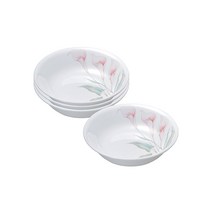 코렐 [코렐] 백합 습접시4p(null), 유백색, 4개