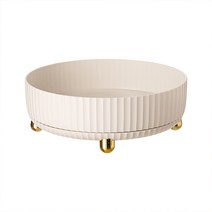 2022년 신형 360도 회전형 선반 다용도 트레이 28cm 대용량, 화이트