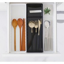 부엌 서랍속 수저정리 키친 트레이 속옷칸막이 책상, 화이트슬림