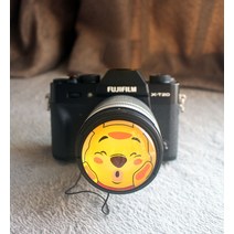 【렌즈 덮개】적용 후지 카메라 렌즈 52Mm 전면 커버 Xf 35Mm Xf 18Mm 15-45 만화 커버, 옐로우