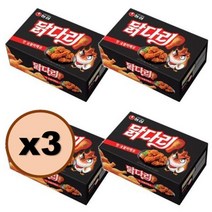 농심 닭다리핫숯불바베큐 66g 4개 과자 간식, 3세트