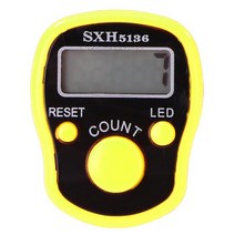 3차원측정기 3차원 미니 손가락 카운터 LCD 전기 디지털 디스플레이 라이트 탈리 마커 바느질 뜨개질 짜다, 14 Black