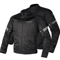 맥슬러 더블그로우 자켓 봄여름가을 매쉬 오토바이 자켓, M, 레드