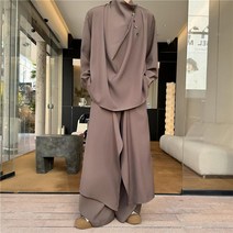검정 남자와이드셋업 팬츠 스커트 캐주얼 오버핏셋업 투피스 데일리