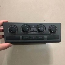 에어컨 패널 4개의 노브 수동 아우디 A6L C6 컨트롤 유닛 1개, 02 블랙 face